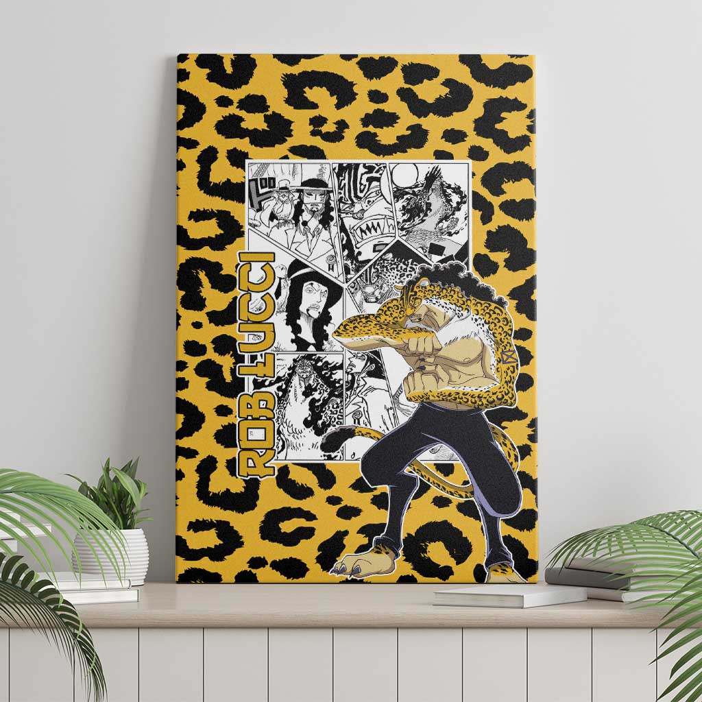 Rob Lucci One Piece Canvas Wall Art Anime Mix Pattern Style