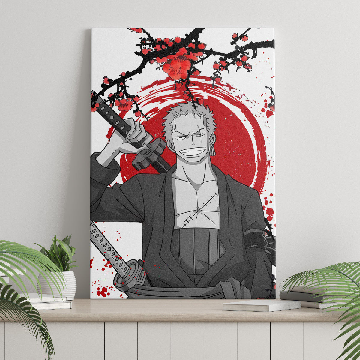 Roronoa Zoro Anime One Piece Japan Style Canvas Wall Art