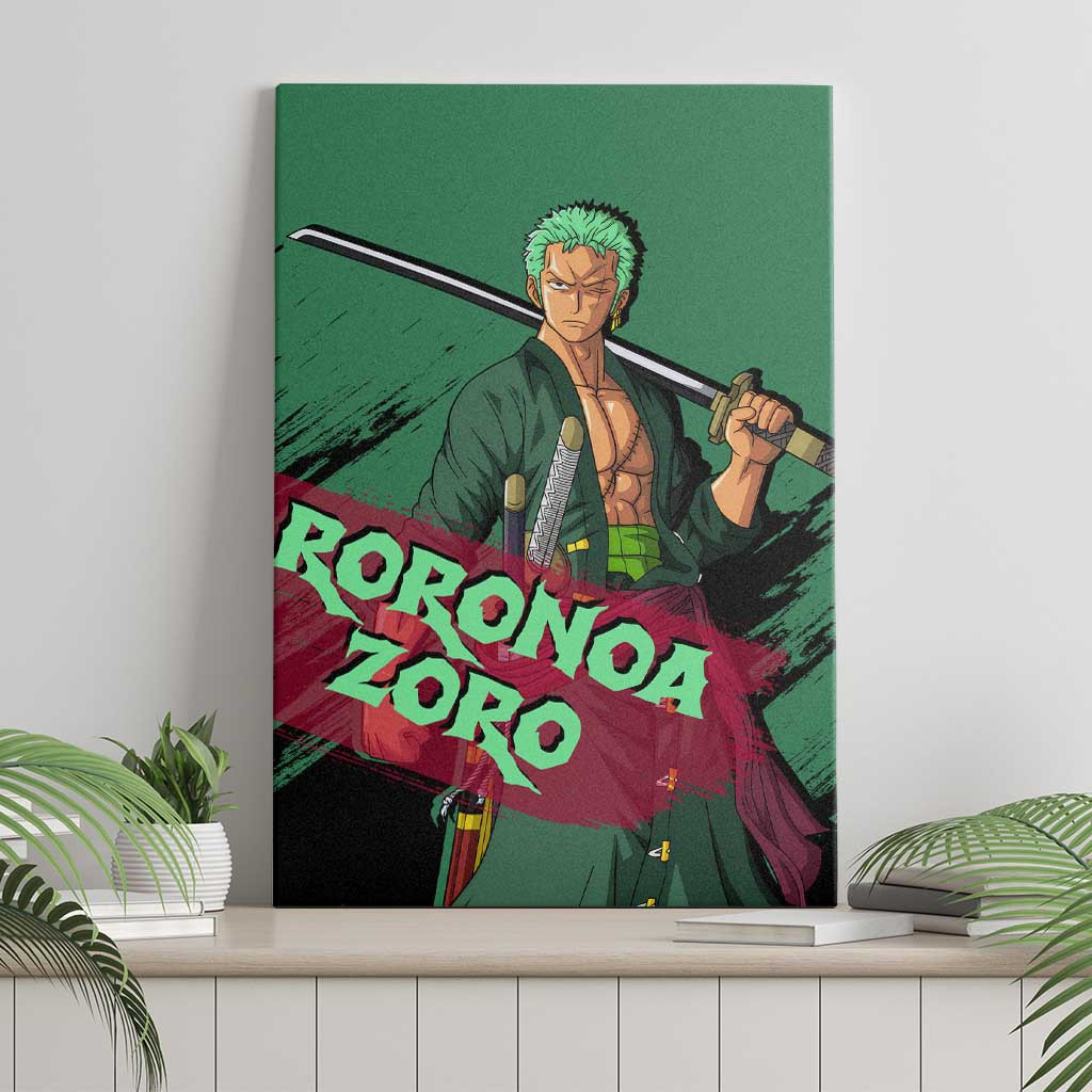 Roronoa Zoro One Piece Canvas Wall Art Anime Style