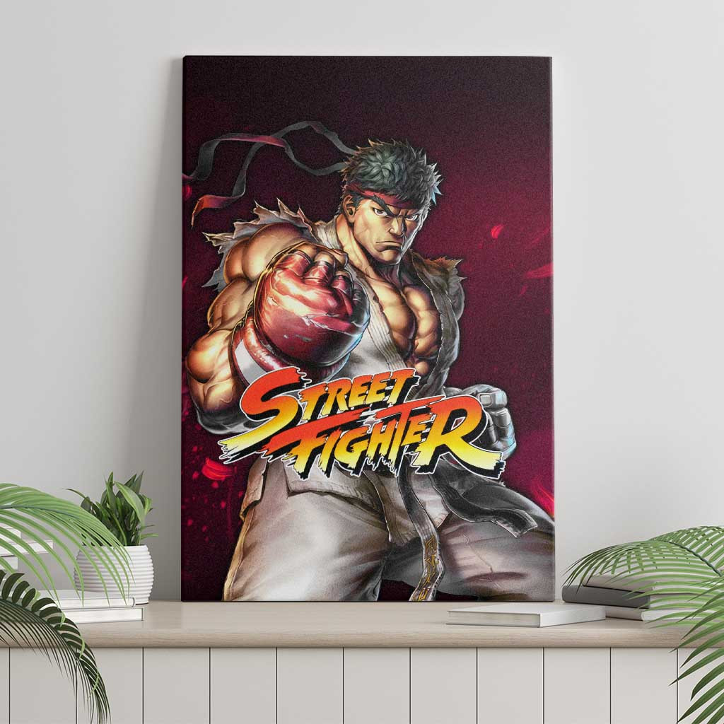 Ryu Street Fighter Canvas Wall Art Anime Style