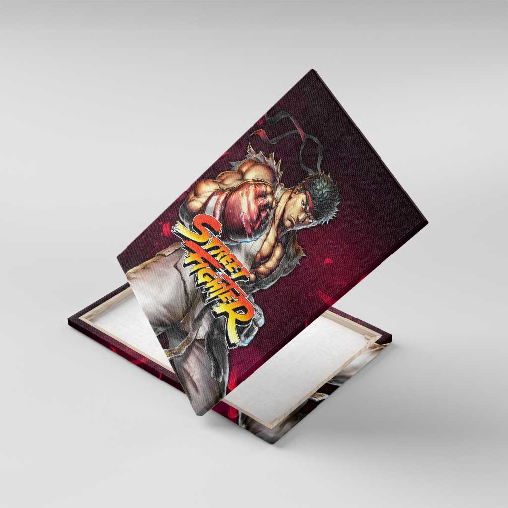 Ryu Street Fighter Canvas Wall Art Anime Style