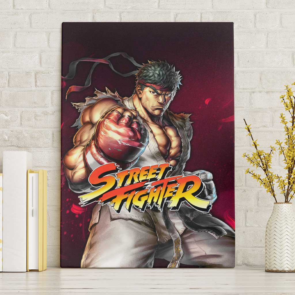 Ryu Street Fighter Canvas Wall Art Anime Style