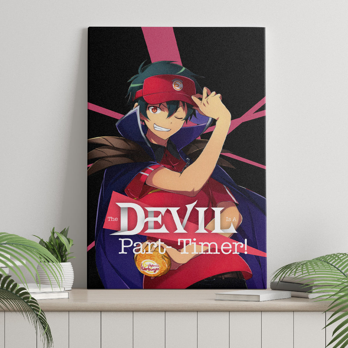 Sadao Maou The Devil Part Timer Canvas Wall Art Anime Style