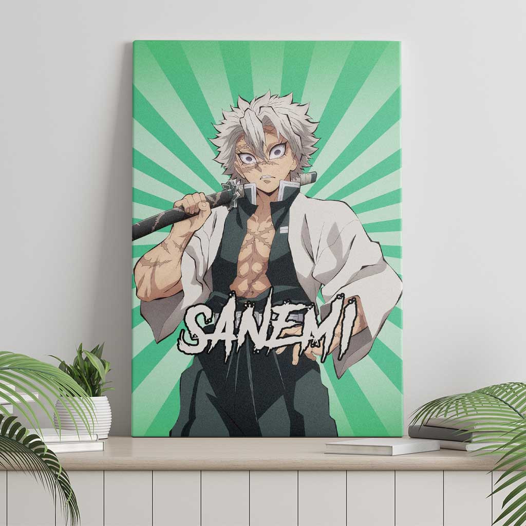 Sanemi Shinazugawa Demon Slayer Canvas Wall Art Anime Mix Pattern Style Ts04