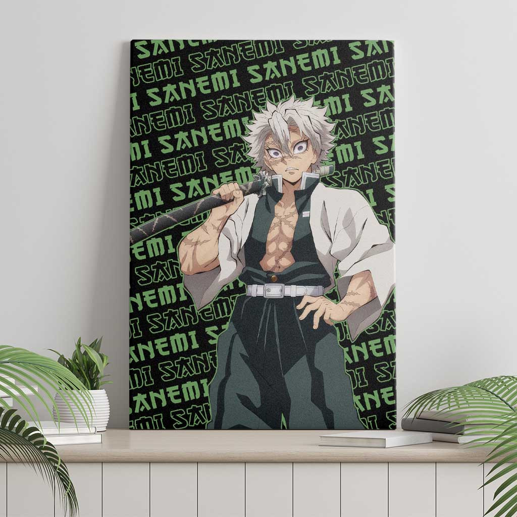 Sanemi Shinazugawa Demon Slayer Canvas Wall Art Anime Mix Pattern Style Ts04