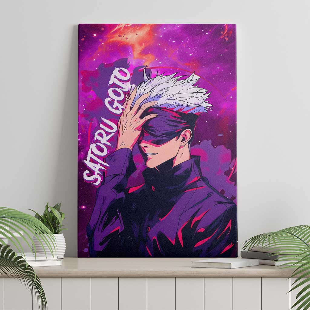 Satoru Gojo Jujutsu Kaisen Canvas Wall Art Anime Galaxy Style
