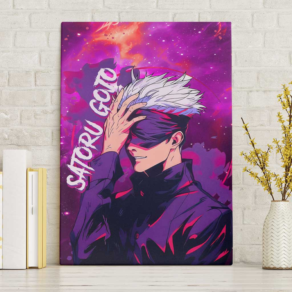 Satoru Gojo Jujutsu Kaisen Canvas Wall Art Anime Galaxy Style