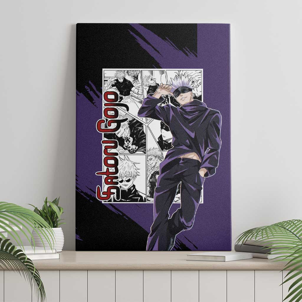 Satoru Gojo Jujutsu Kaisen Canvas Wall Art Anime Mix Manga Style