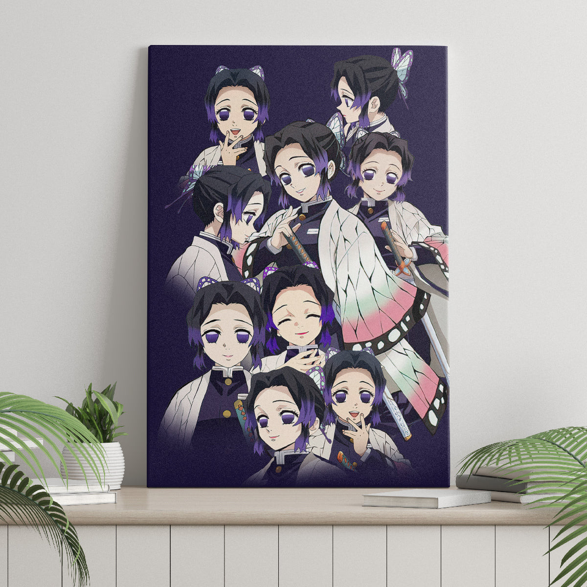 Shinobu Kocho Demon Slayer Canvas Wall Art Anime Style