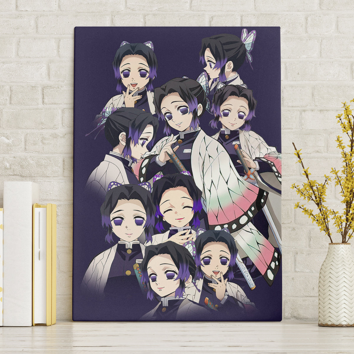 Shinobu Kocho Demon Slayer Canvas Wall Art Anime Style