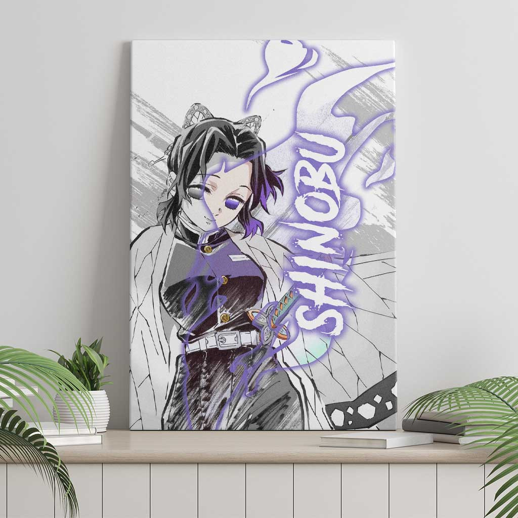 Shinobu Kochou Semon Slayer Canvas Wall Art Anime Style Ts04