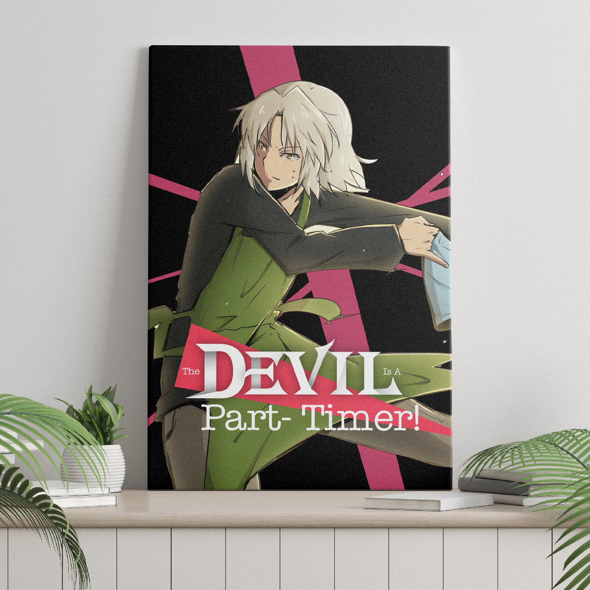 Shiro Ashiya The Devil Part Timer Canvas Wall Art Anime Style