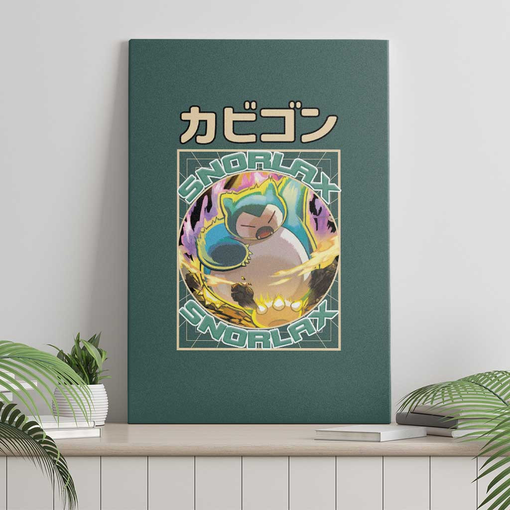 Snorlax Pokemon Canvas Wall Art Anime Style Ts04