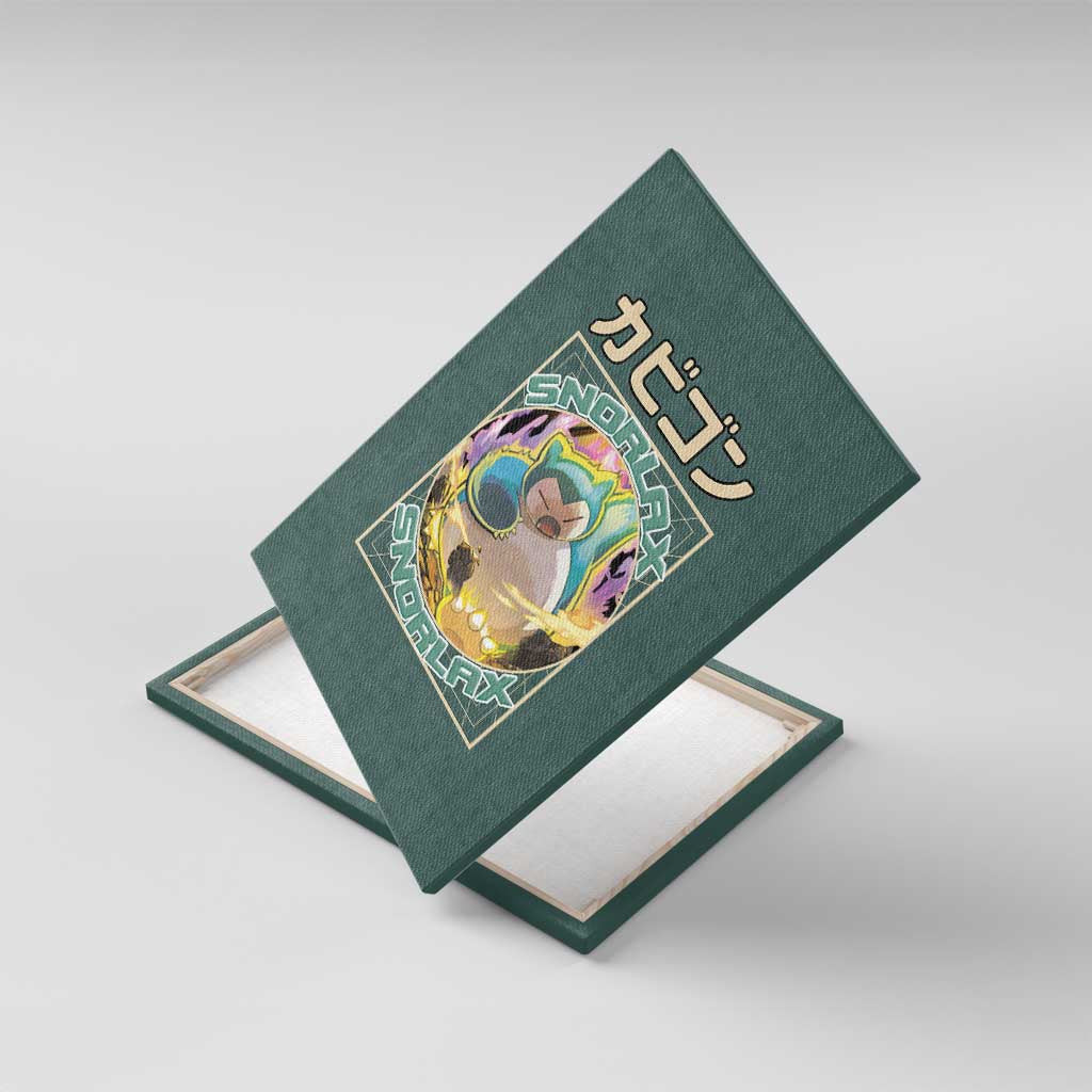 Snorlax Pokemon Canvas Wall Art Anime Style Ts04