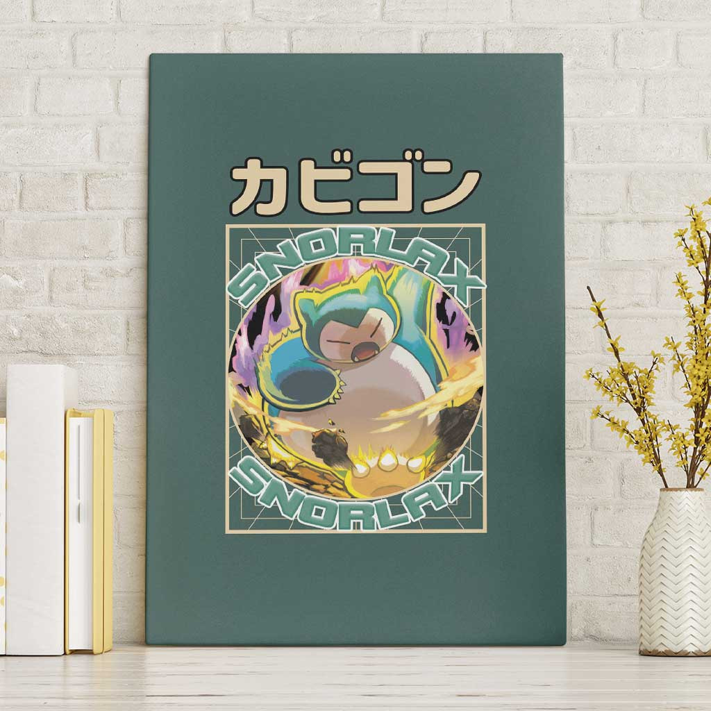 Snorlax Pokemon Canvas Wall Art Anime Style Ts04