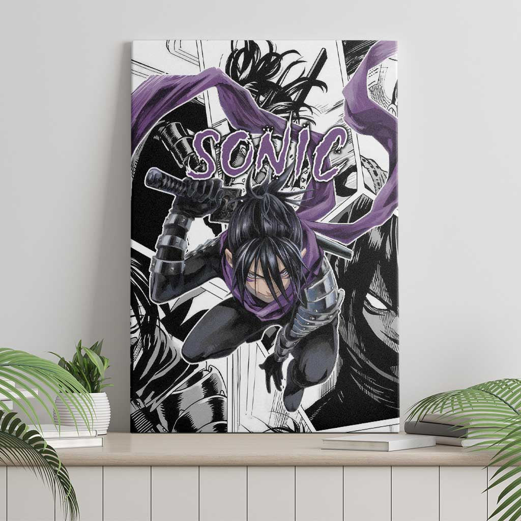 Sonic One Punch Man Canvas Wall Art Anime Mix Manga Style