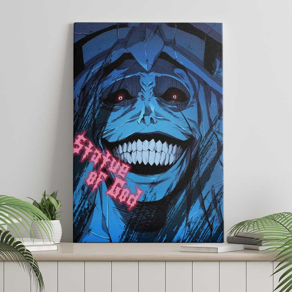 Statue Of God Solo Leveling Canvas Wall Art Anime Style