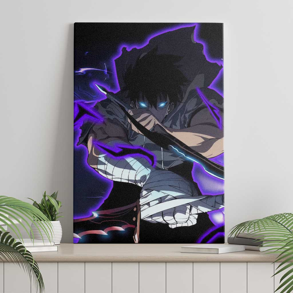 Sung Jin Woo Solo Leveling Canvas Wall Art Anime Style