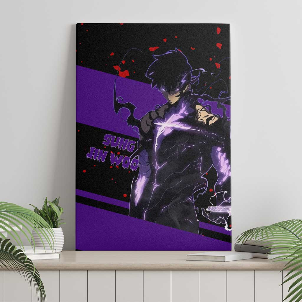 Sung Jin Woo Solo Leveling Canvas Wall Art Anime Style Ts04