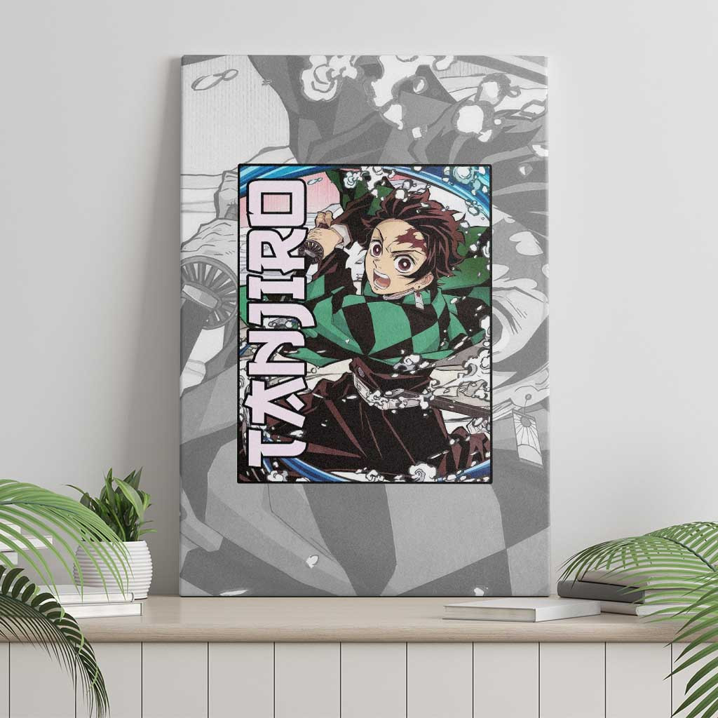 Tanjiro Kamado Demon Slayer Canvas Wall Art Anime Style
