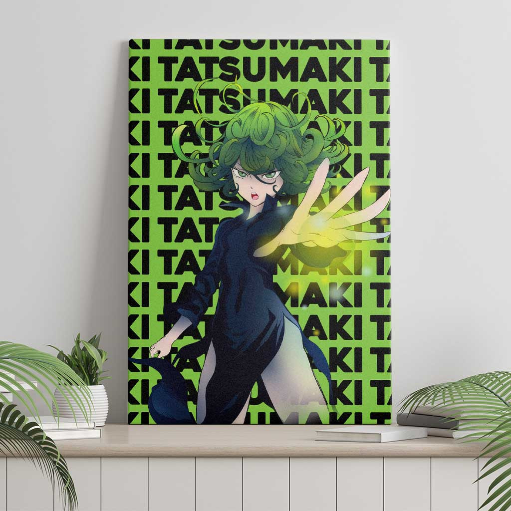 Tatsumaki One Punch Man Canvas Wall Art Anime Text Pattern Style