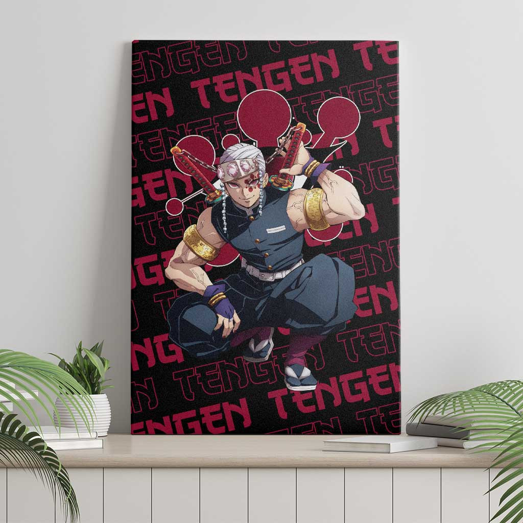 Tengen Uzui Demon Slayer Canvas Wall Art Anime Style