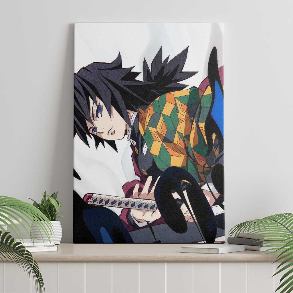 Tomioka Gyu Demon Slayer Canvas Wall Art Anime Style Ts04