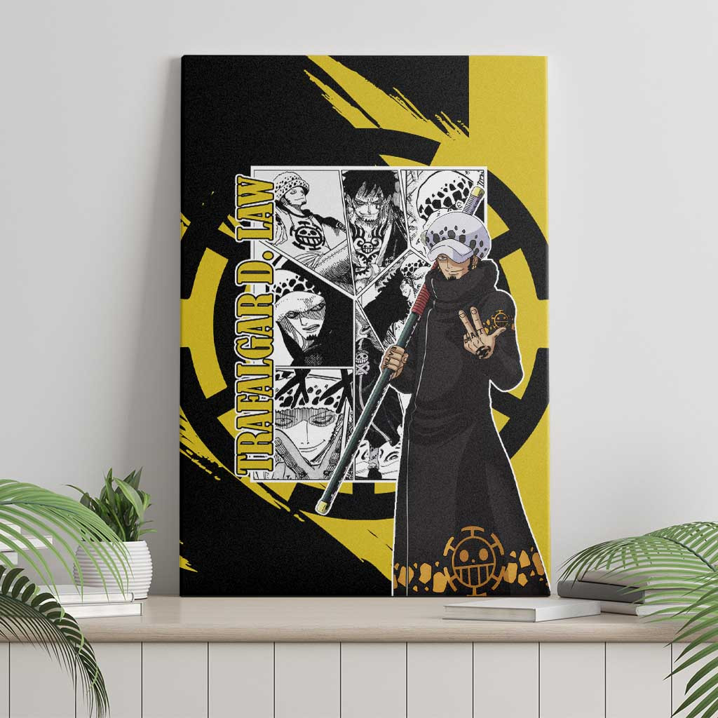 Trafalgar D Law One Piece Canvas Wall Art Anime Mix Manga Style