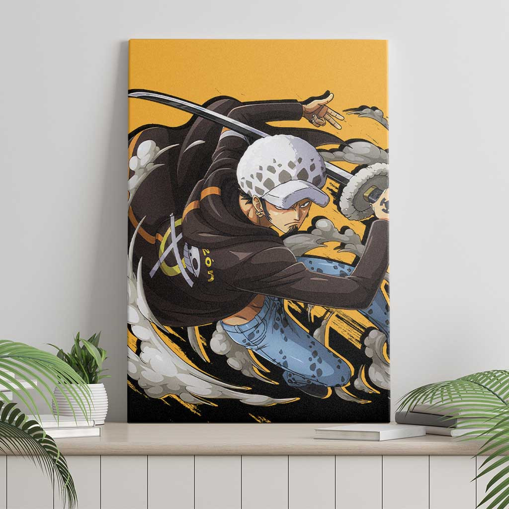 Trafalgar D Water Law One Piece Canvas Wall Art Anime Style