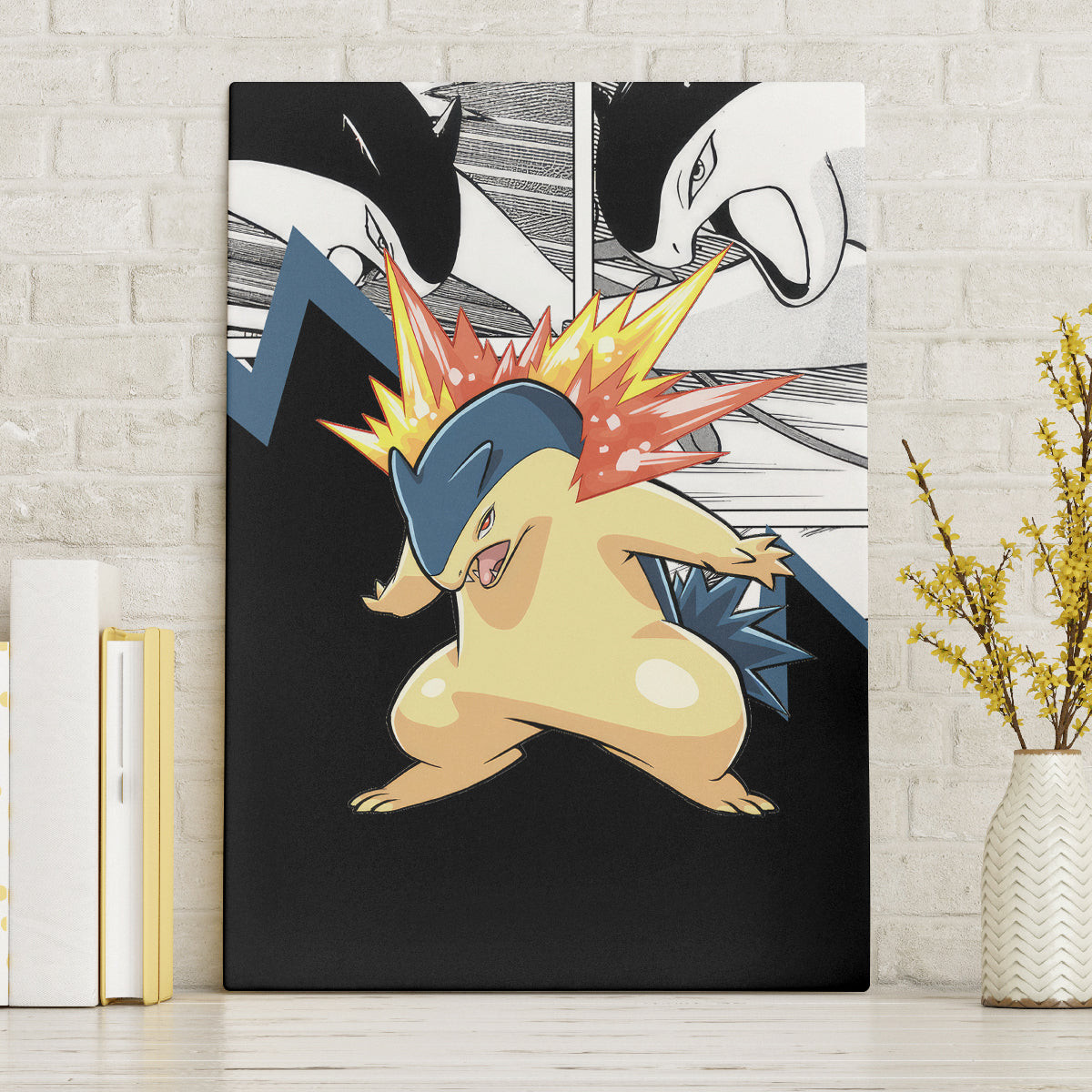 Typhlosion Mix Manga Canvas Wall Art