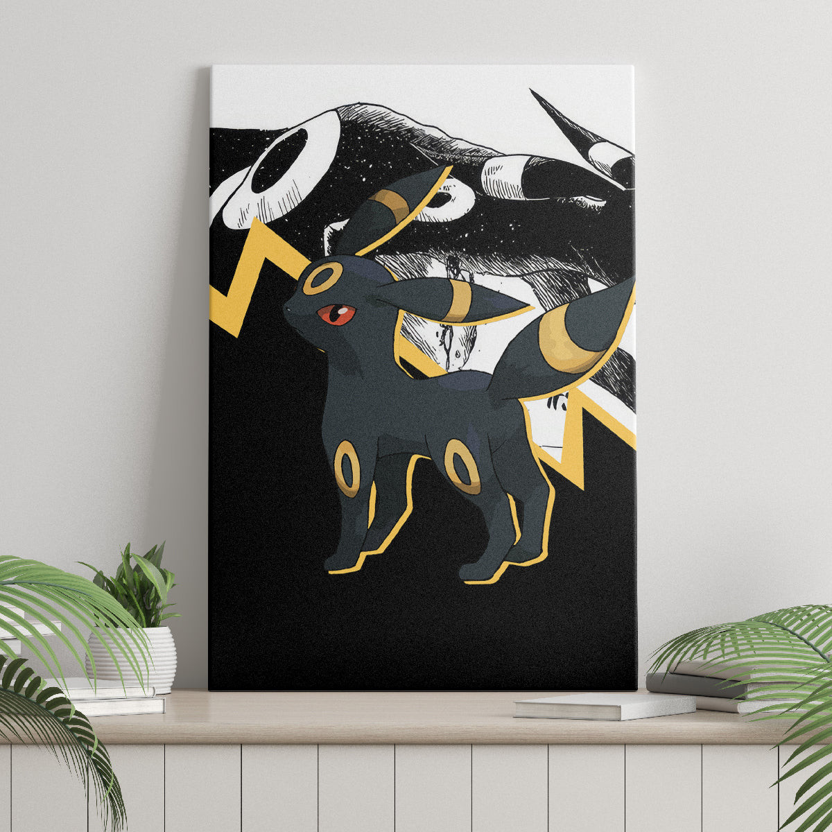 Umbreon Mix Manga Canvas Wall Art