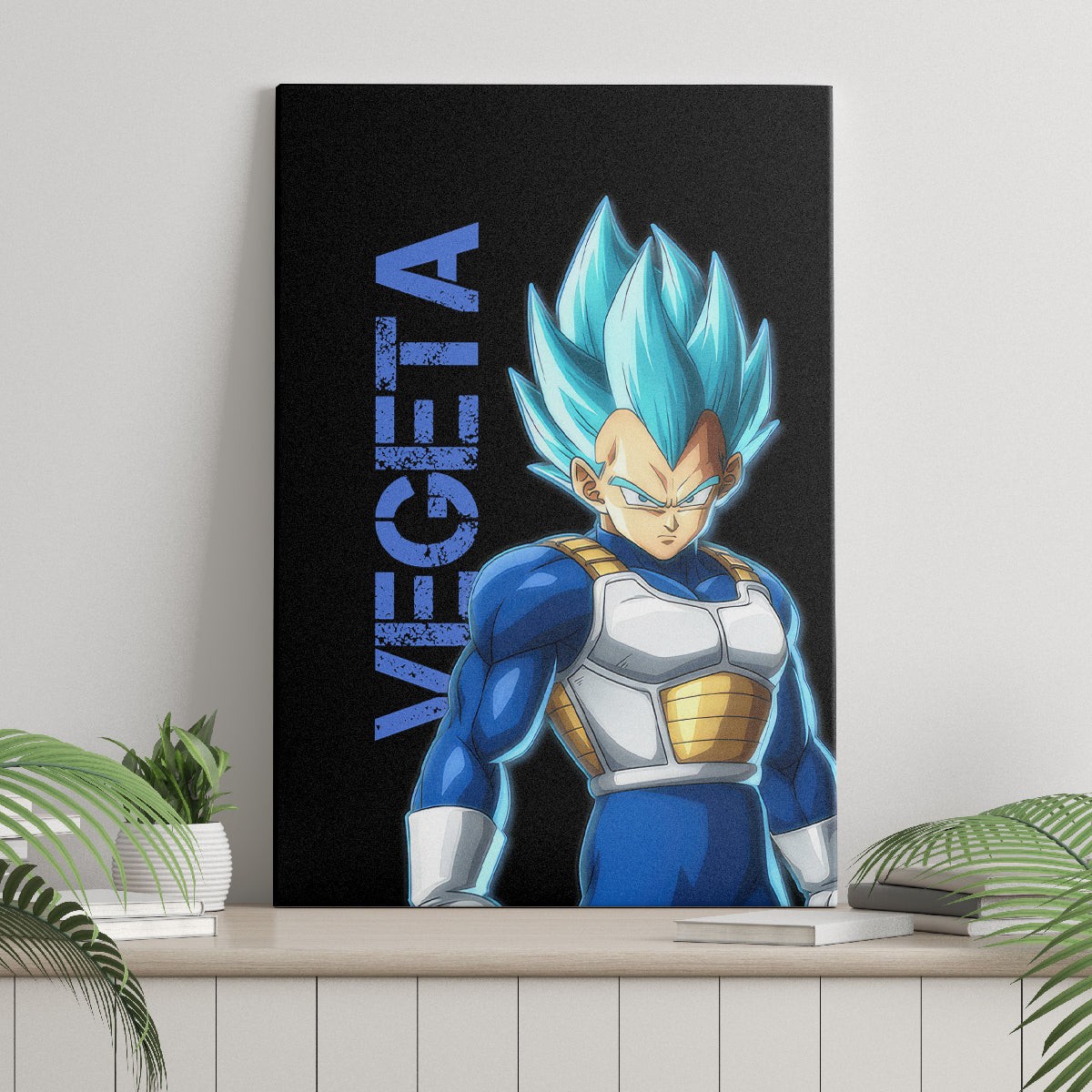Vegeta Blue Dragon Ball Anime Canvas Wall Art