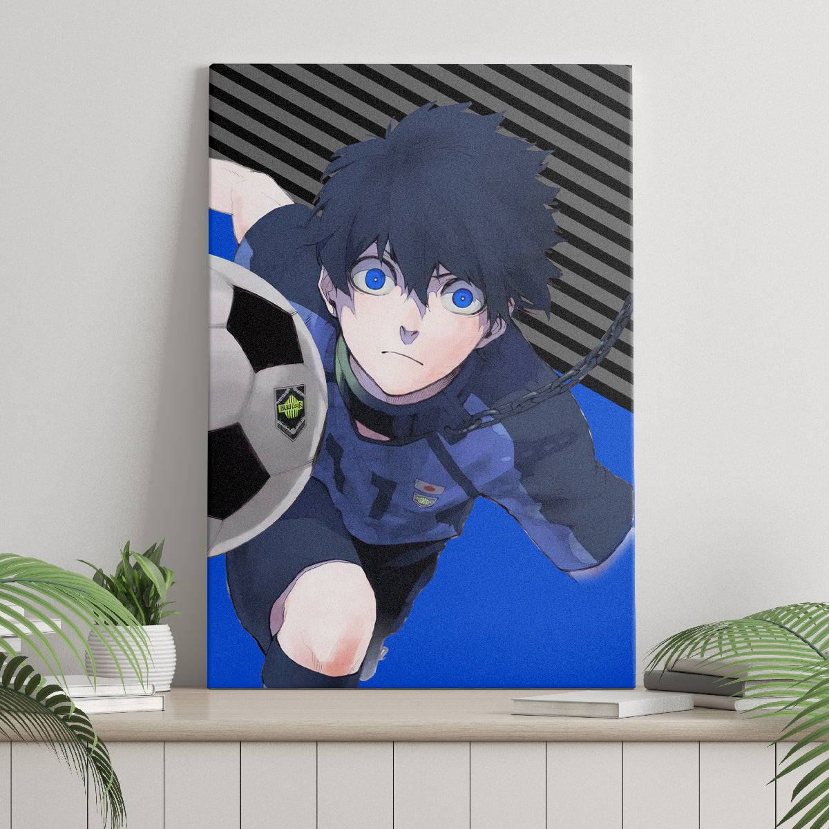 Yoichi Isagi Blue Lock Canvas Wall Art Anime Style