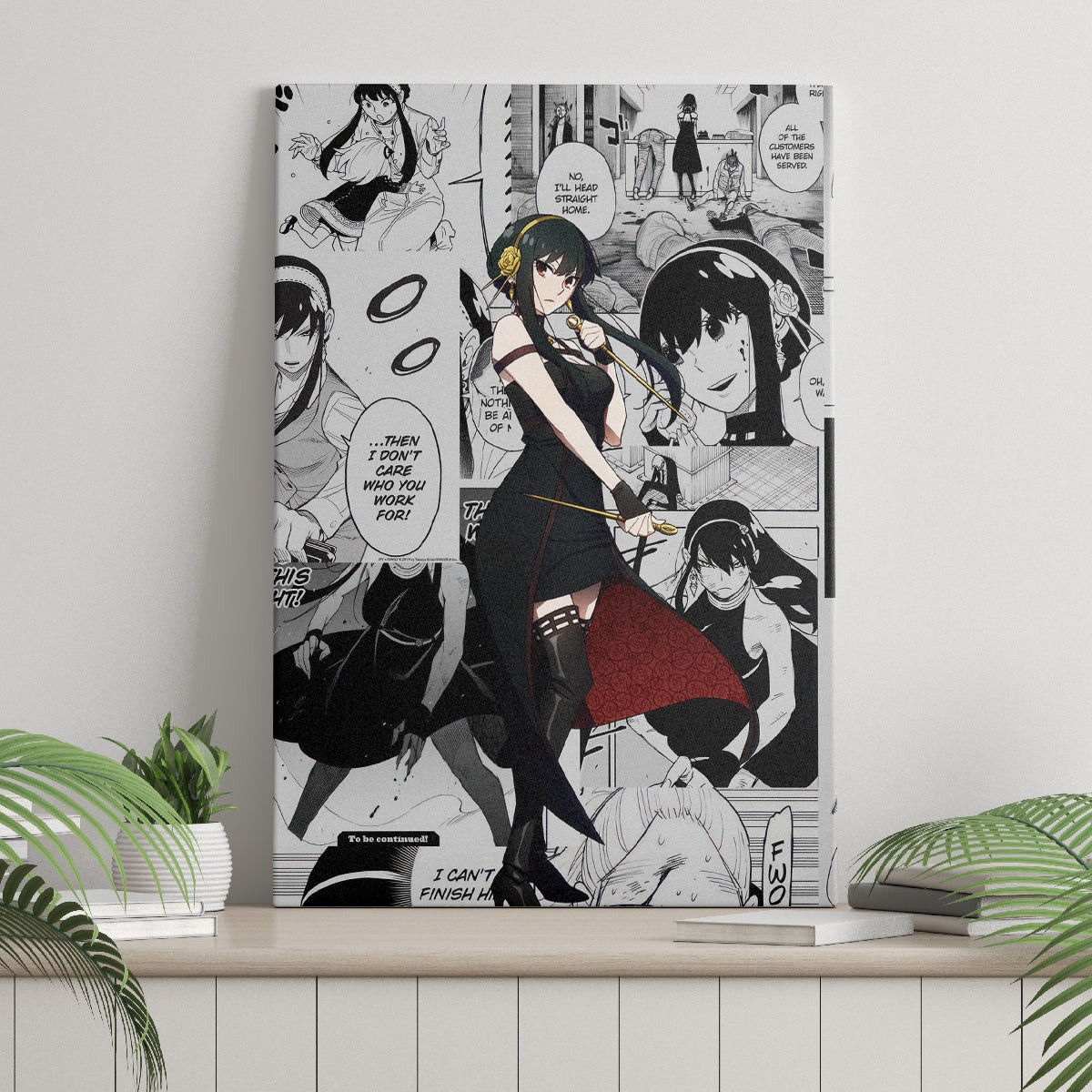 Yor Forger Spy X Family Canvas Wall Art Manga Mix Anime Style