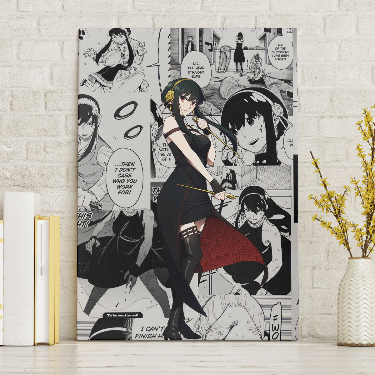 Yor Forger Spy X Family Canvas Wall Art Manga Mix Anime Style
