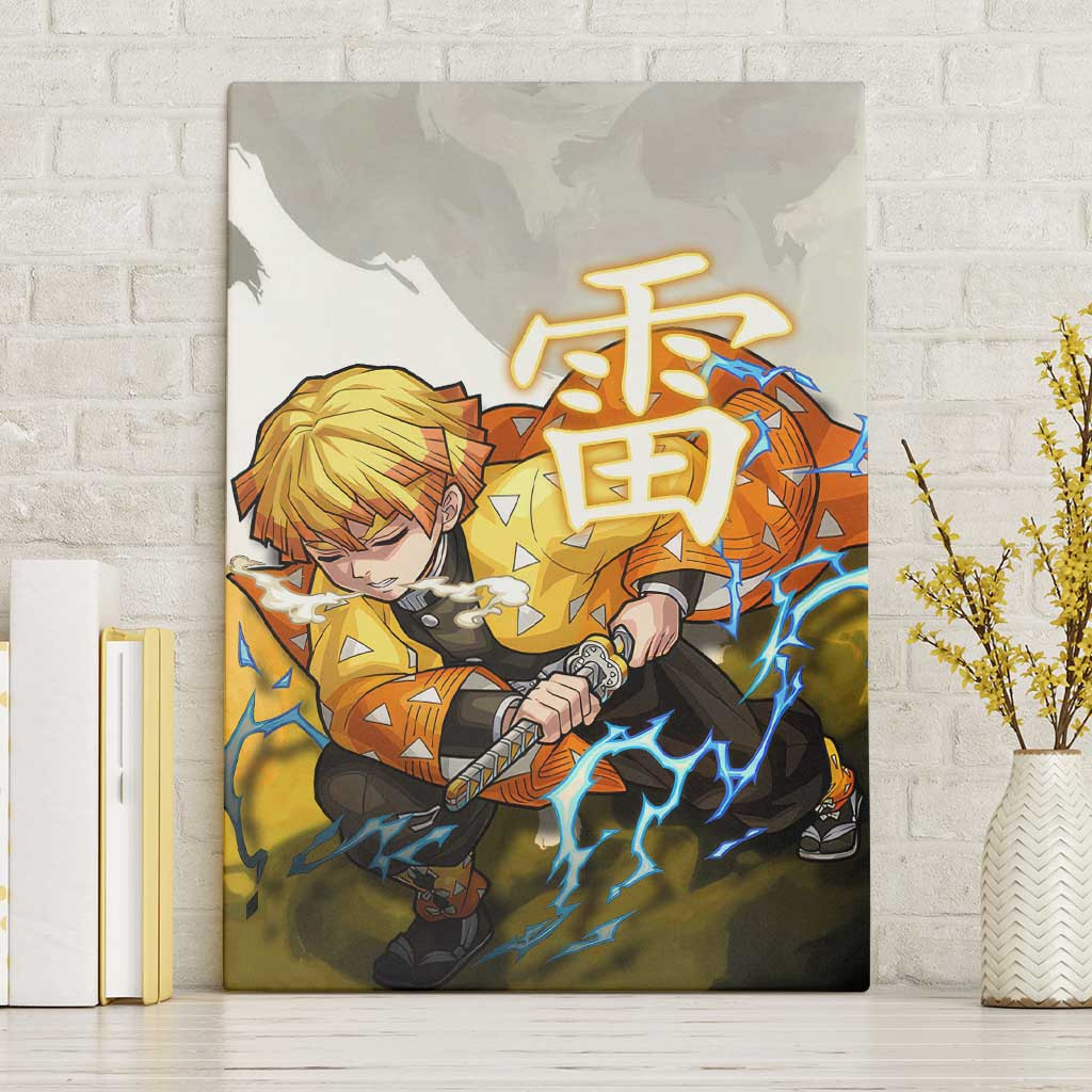 Zenitsu Agatsuma Demon Slayer Canvas Wall Art Anime Style Ts04
