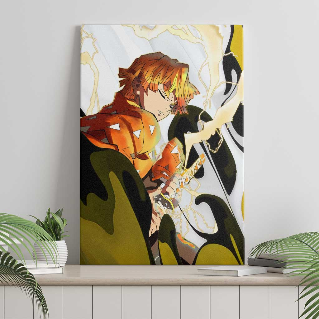 Zenitsu Demon Slayer Canvas Wall Art Anime Style Ts04