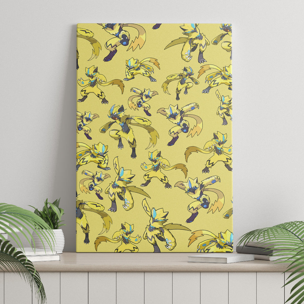Zeraora Pattern Style Canvas Wall Art