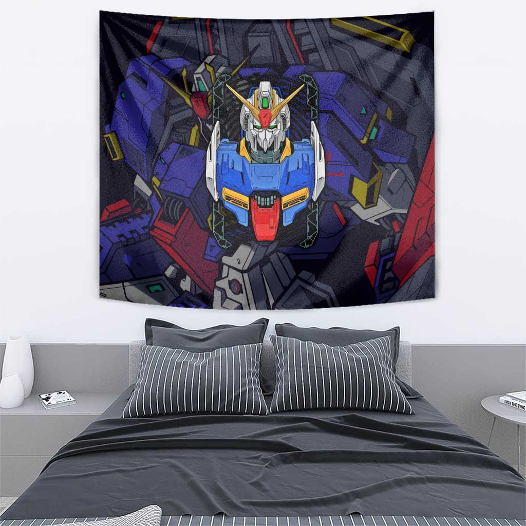 Abstract Gundam Tapestry Anime Mix Abstract Background Style