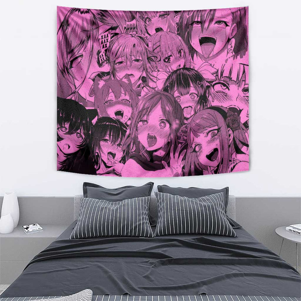 Ahegao Manga Tapestry Anime Mid Manga Style