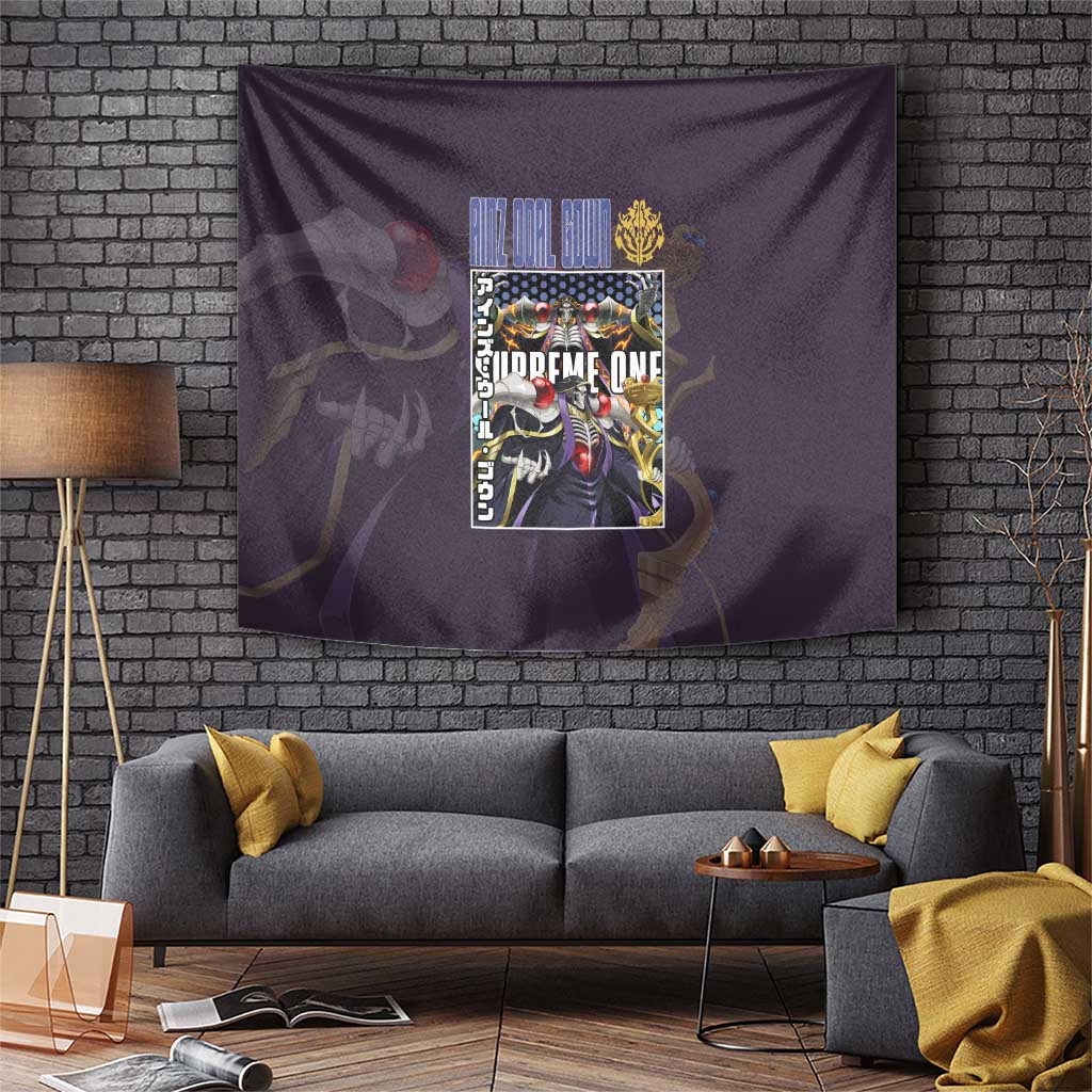 Ainz Ooal Gown Overlord Tapestry With Supreme Dark Sorcery Design