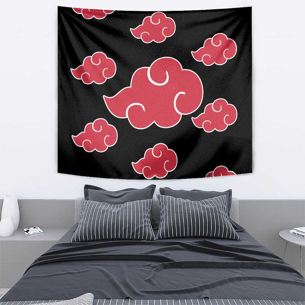 Akatsuki Uniform Naruto Tapestry Anime Style