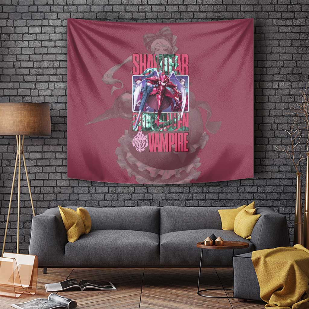 Anime Vampire Warrior Tapestry Featuring Shalltear Bloodfallen From Overlord