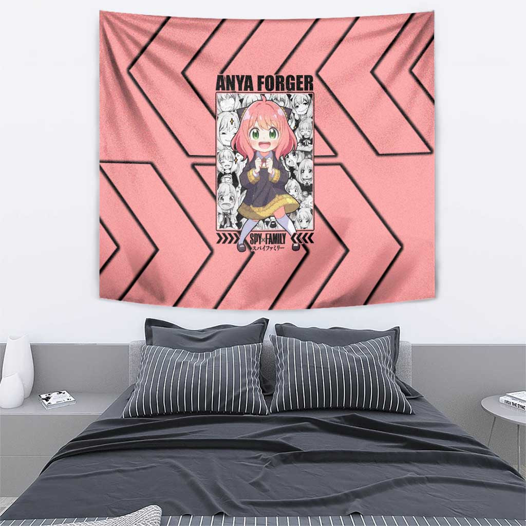 Anya Forger Spy X Family Tapestry Anime Style