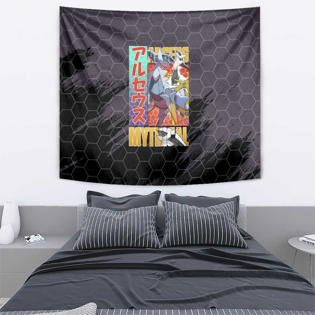 Arceus Pokemon Tapestry Anime Style
