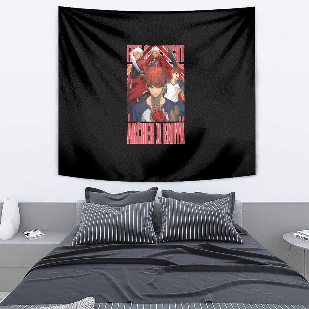 Archer X Emiya Fate Stay Night Unlimited Blade Works Tapestry Anime Style
