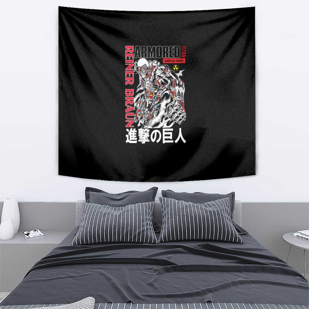 Armored Titan Attack On Titan Tapestry Anime Style