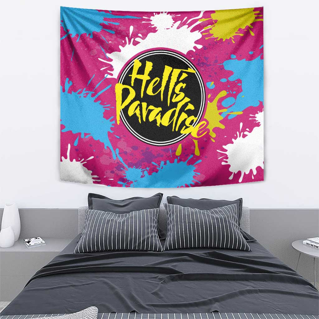 Art Fantasma Hells Paradise Tapestry Anime Uniform Mix Color Painting Splash