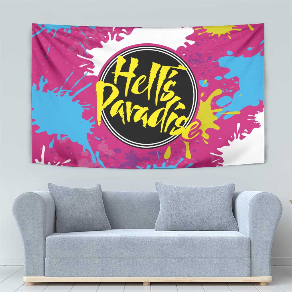 Art Fantasma Hells Paradise Tapestry Anime Uniform Mix Color Painting Splash