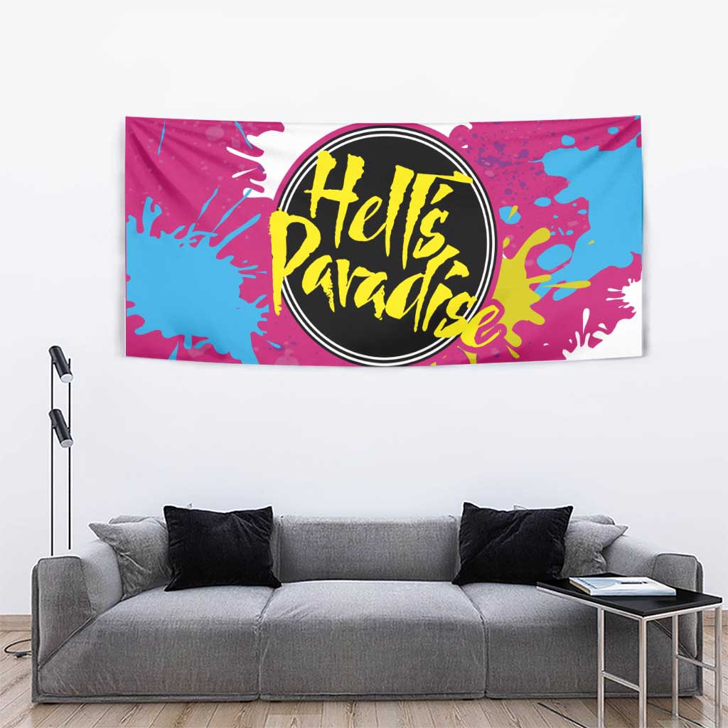 Art Fantasma Hells Paradise Tapestry Anime Uniform Mix Color Painting Splash
